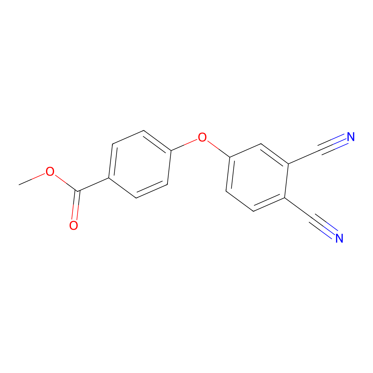 Methyl 4-(3,4-dicyanophenoxy)benzoate molecular structure, CAS 355809-09-5