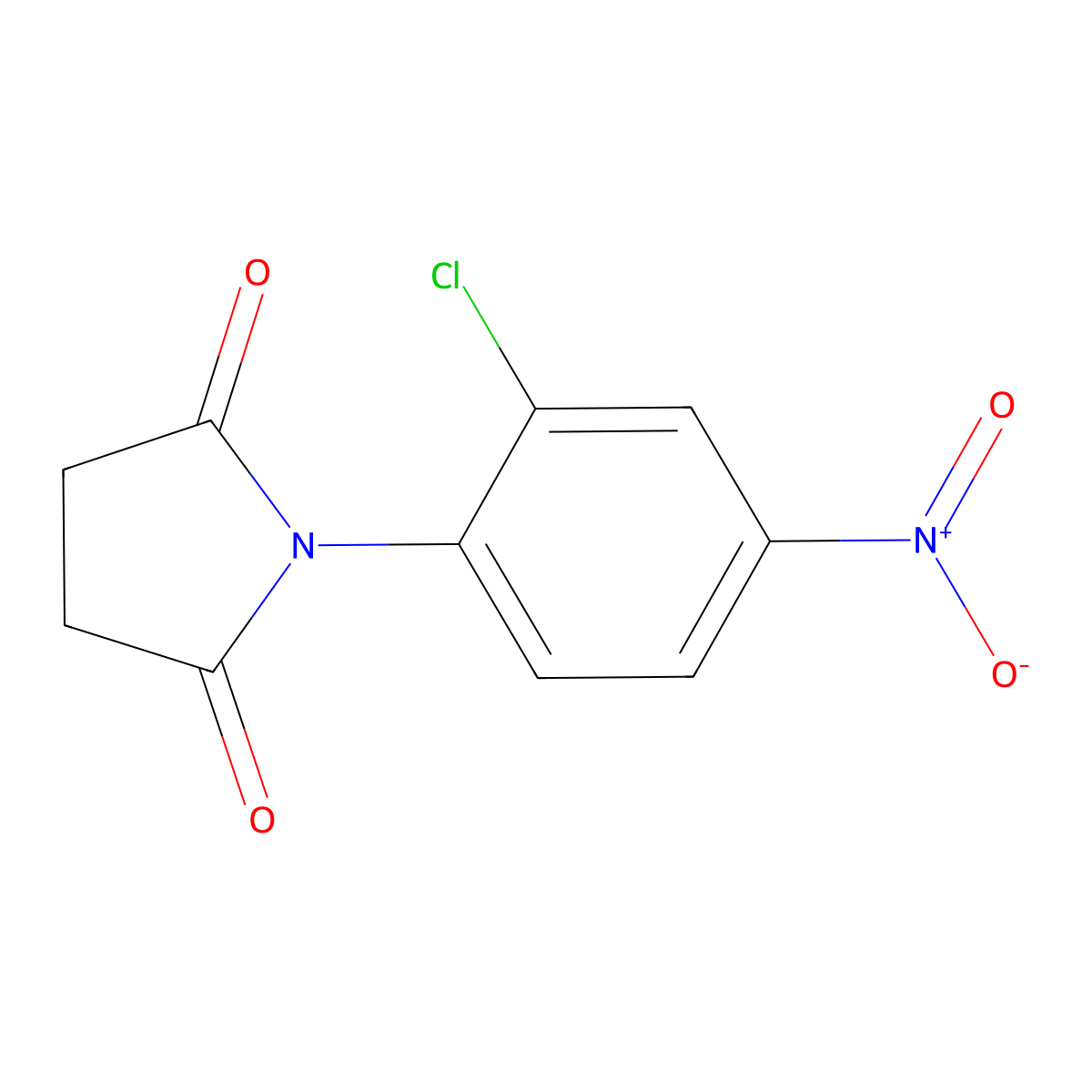 1-(2-Chloro-4-nitrophenyl)pyrrolidine-2,5-dione molecular structure, CAS 35581-03-4