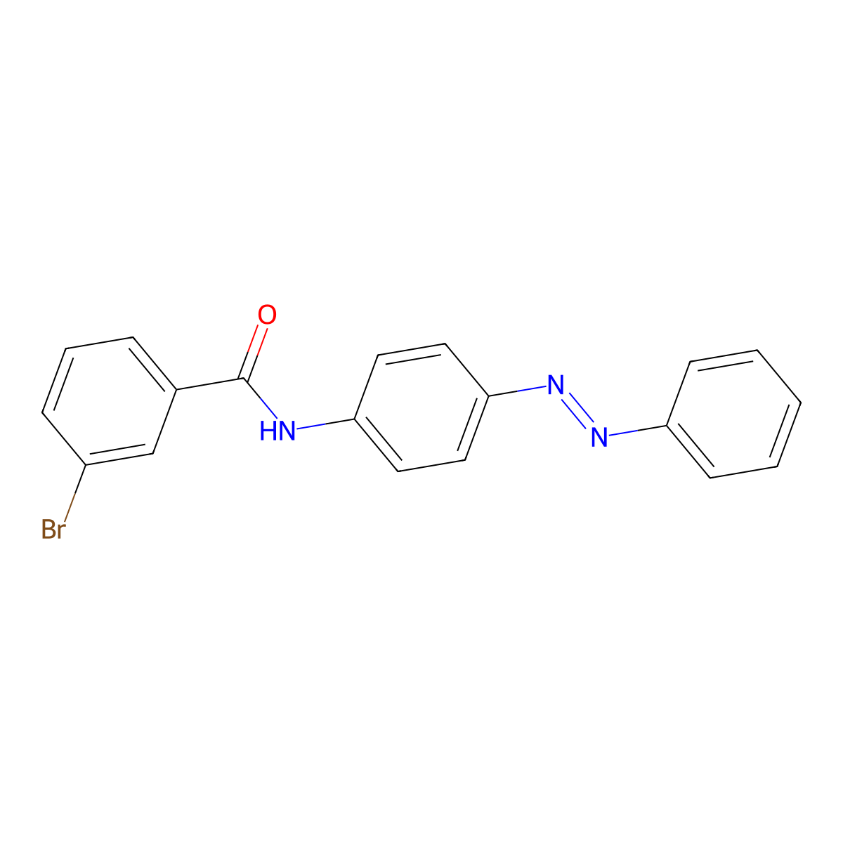 3-bromo-N-{4-[(Z)-phenyldiazenyl]phenyl}benzamide molecular structure, CAS 355812-08-7