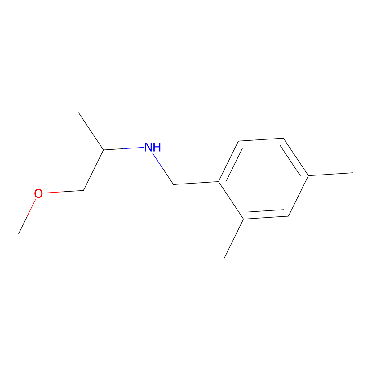 (2,4-Dimethylbenzyl)(2-methoxy-1-methylethyl)amine molecular structure, CAS 355815-06-4