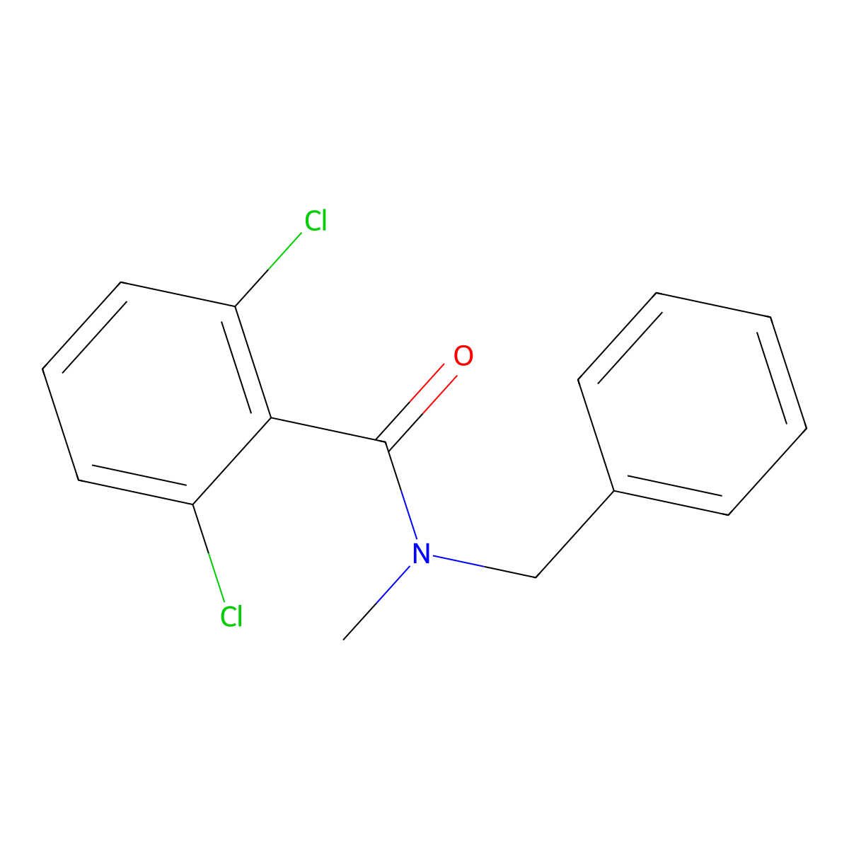 N-benzyl-2,6-dichloro-N-methylbenzamide molecular structure, CAS 355815-45-1