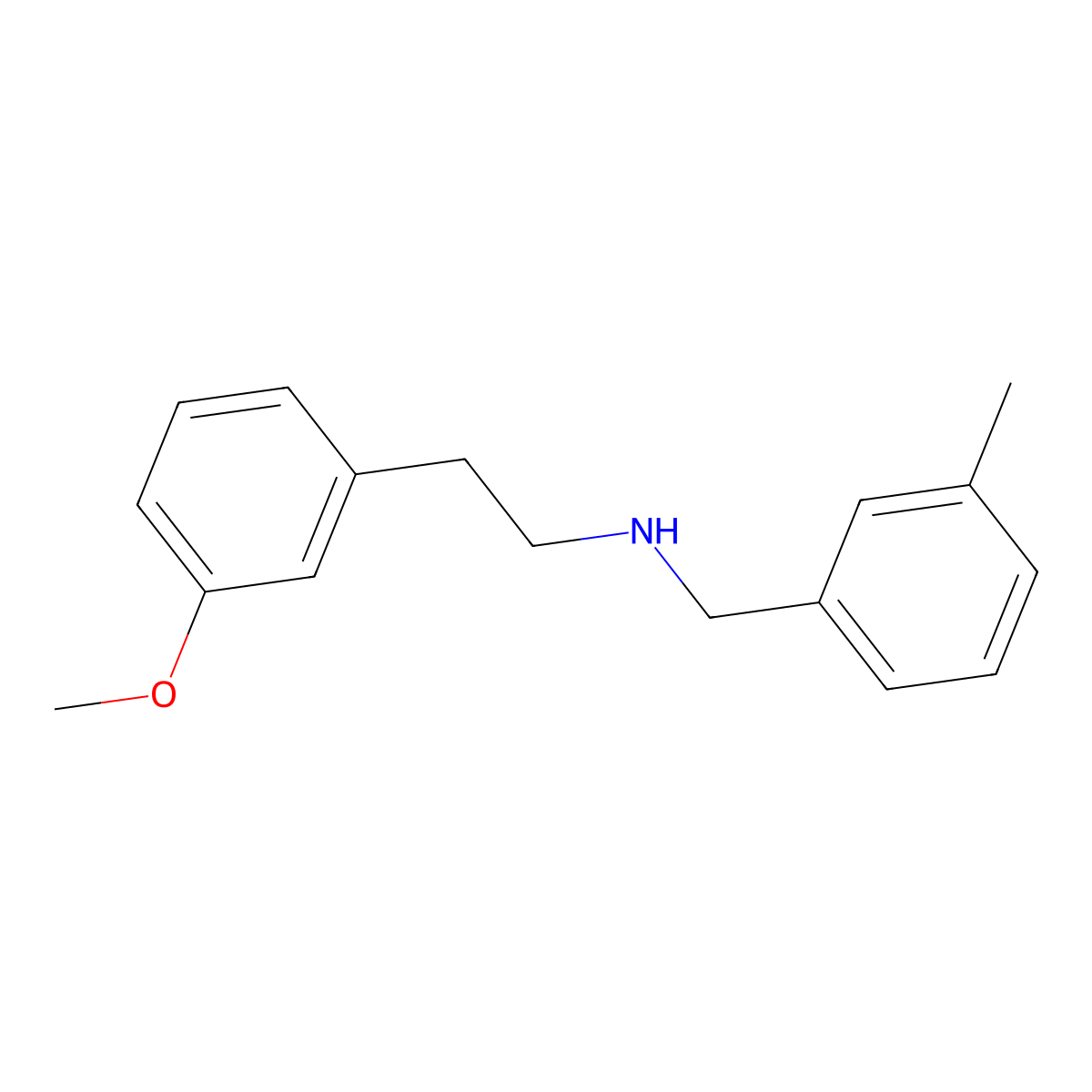 2-(3-methoxyphenyl)-N-(3-methylbenzyl)ethanamine molecular structure, CAS 355815-54-2