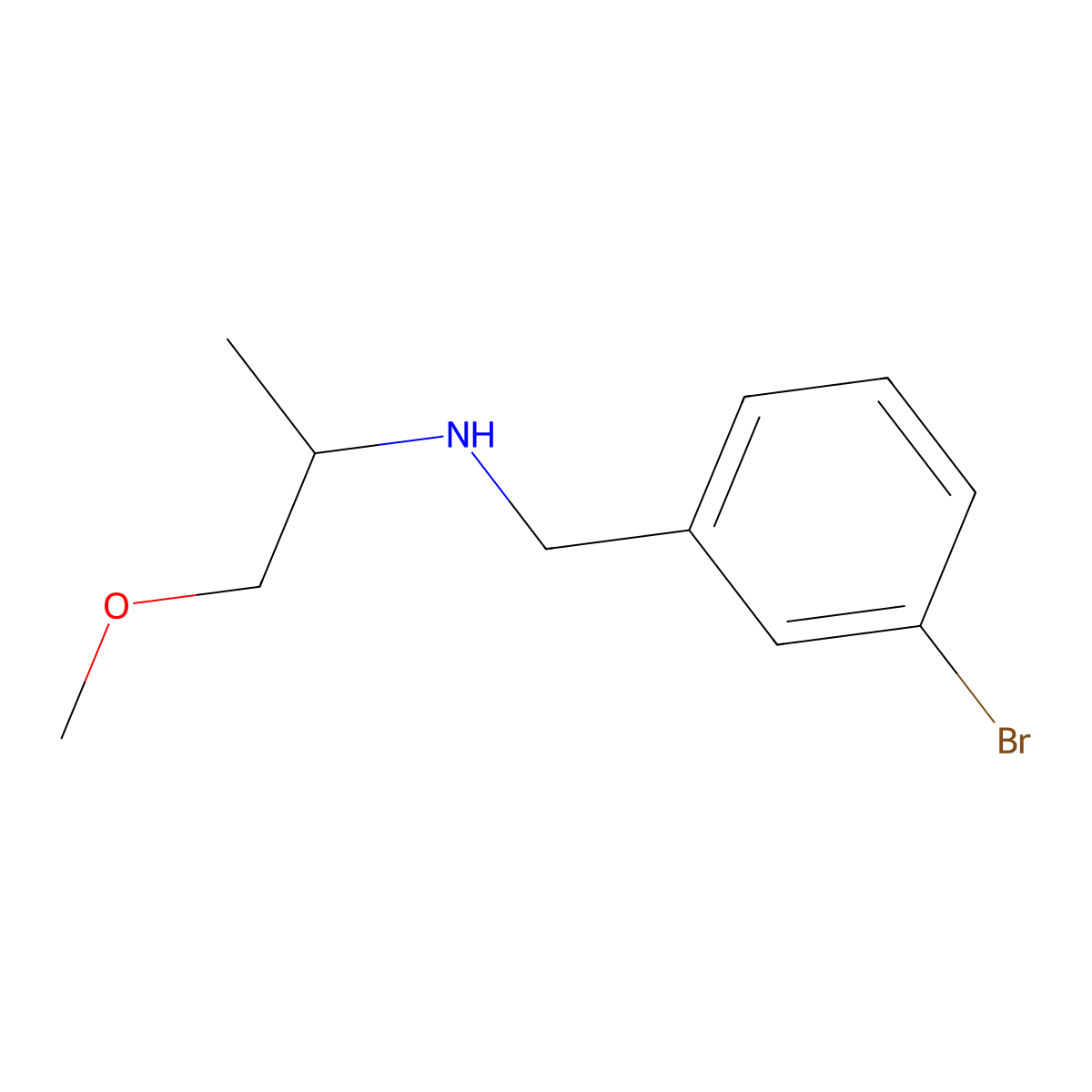 (3-Bromobenzyl)(2-methoxy-1-methylethyl)amine molecular structure, CAS 355815-55-3