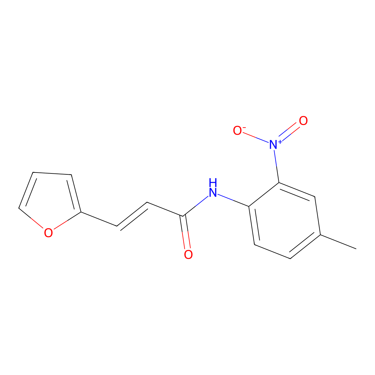 3-(furan-2-yl)-N-(4-methyl-2-nitrophenyl)prop-2-enamide molecular structure, CAS 355815-62-2
