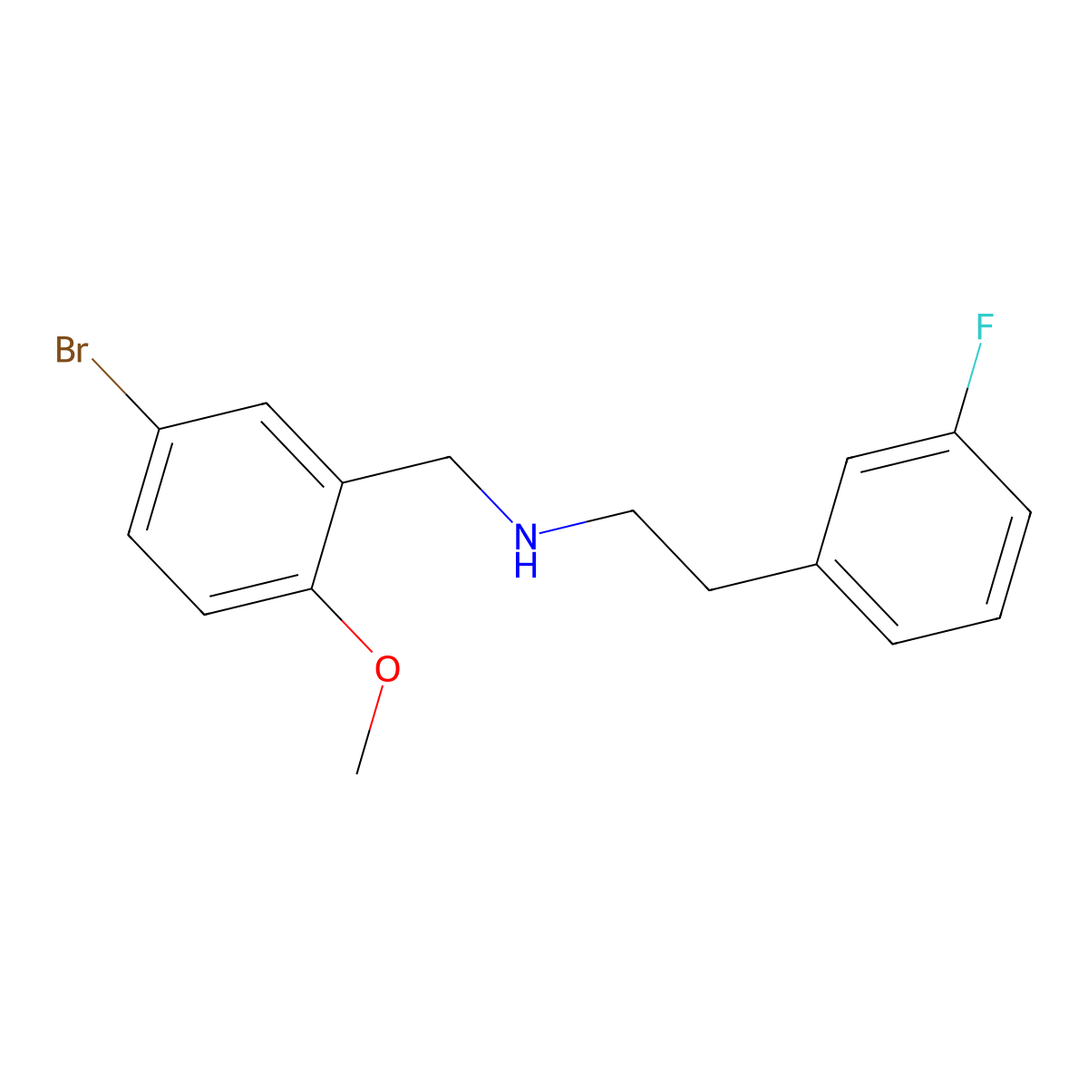 (5-Bromo-2-methoxybenzyl)[2-(3-fluorophenyl)ethyl]amine molecular structure, CAS 355815-82-6