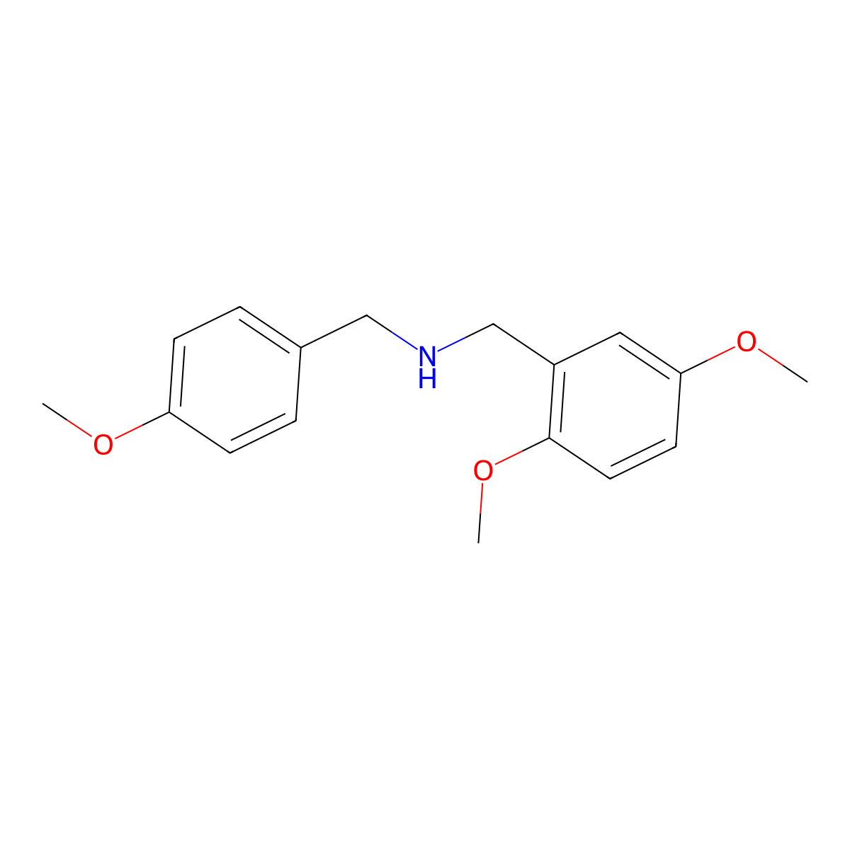 (2,5-Dimethoxybenzyl)(4-methoxybenzyl)amine molecular structure, CAS 355816-10-3