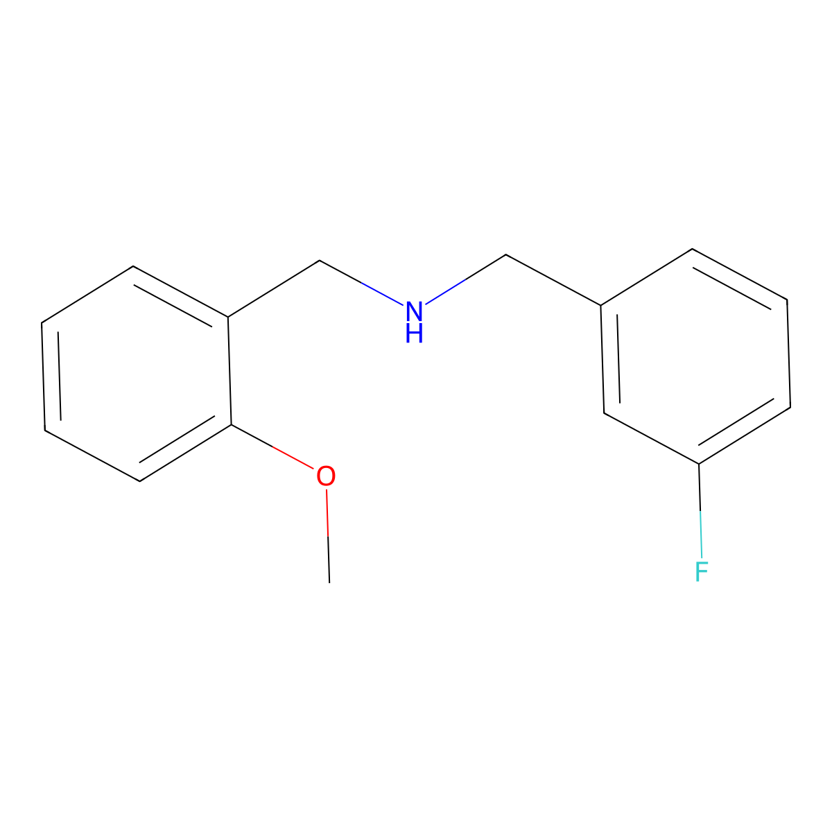 (3-Fluorobenzyl)(2-methoxybenzyl)amine molecular structure, CAS 355816-39-6