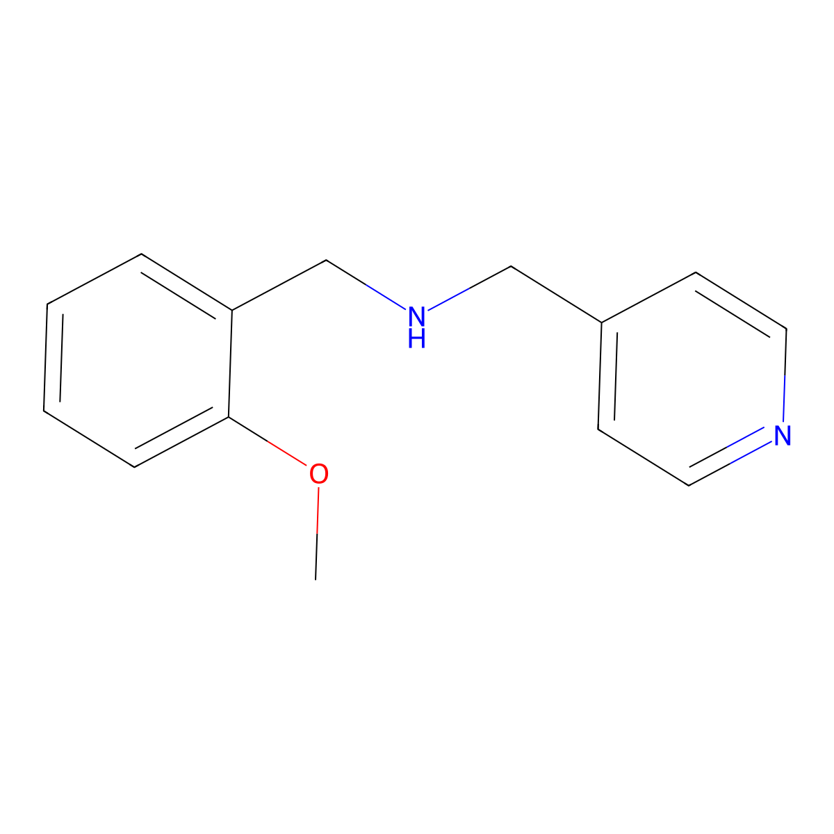 (2-Methoxybenzyl)(pyridin-4-ylmethyl)amine molecular structure, CAS 355816-59-0