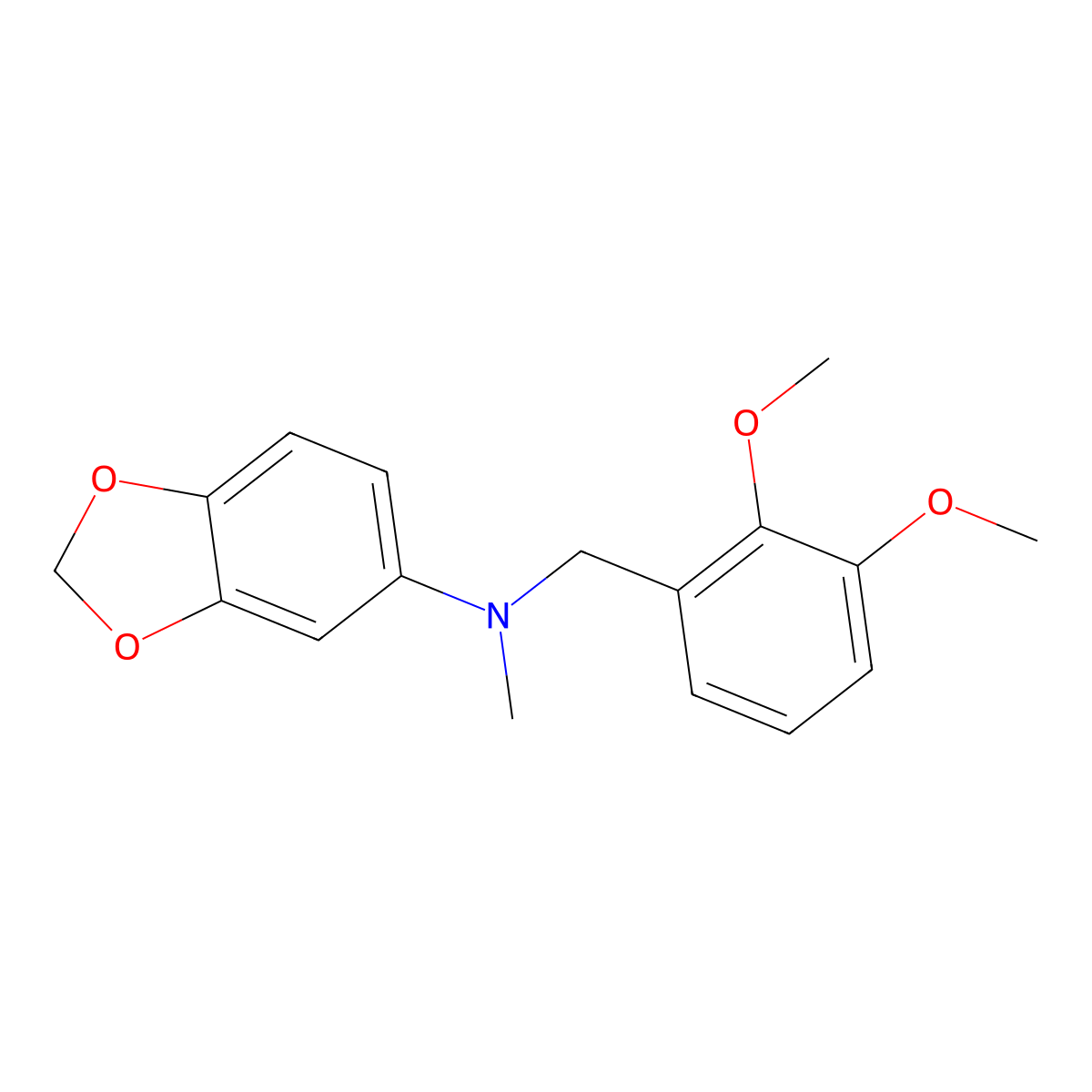 N-(2,3-Dimethoxybenzyl)-N-methylbenzo[d][1,3]dioxol-5-amine molecular structure, CAS 355816-70-5