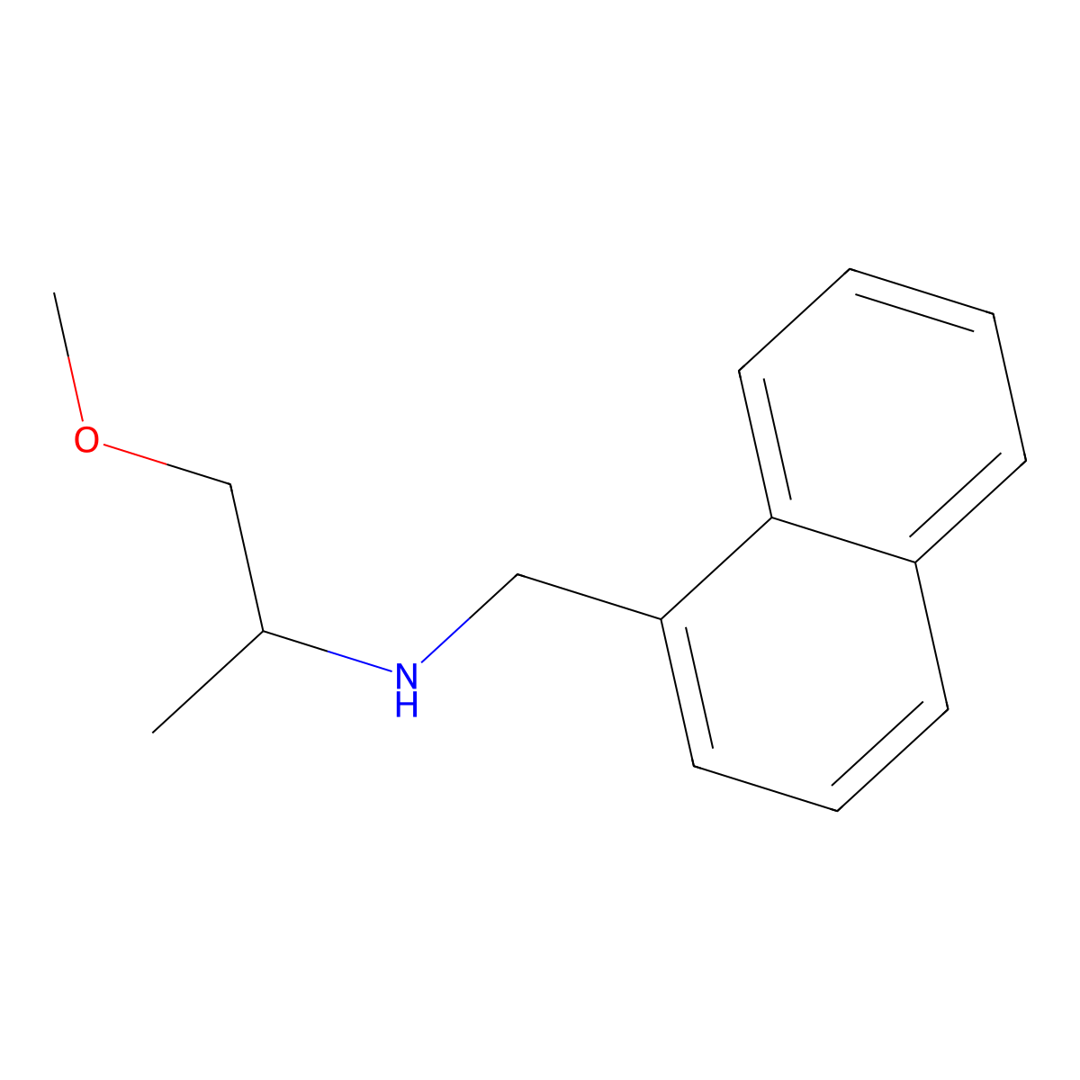 1-methoxy-N-(naphthalen-1-ylmethyl)propan-2-amine molecular structure, CAS 355816-73-8