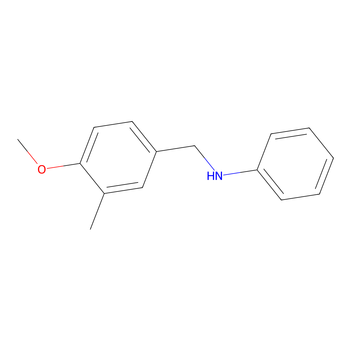 N-(4-methoxy-3-methylbenzyl)aniline molecular structure, CAS 355816-86-3