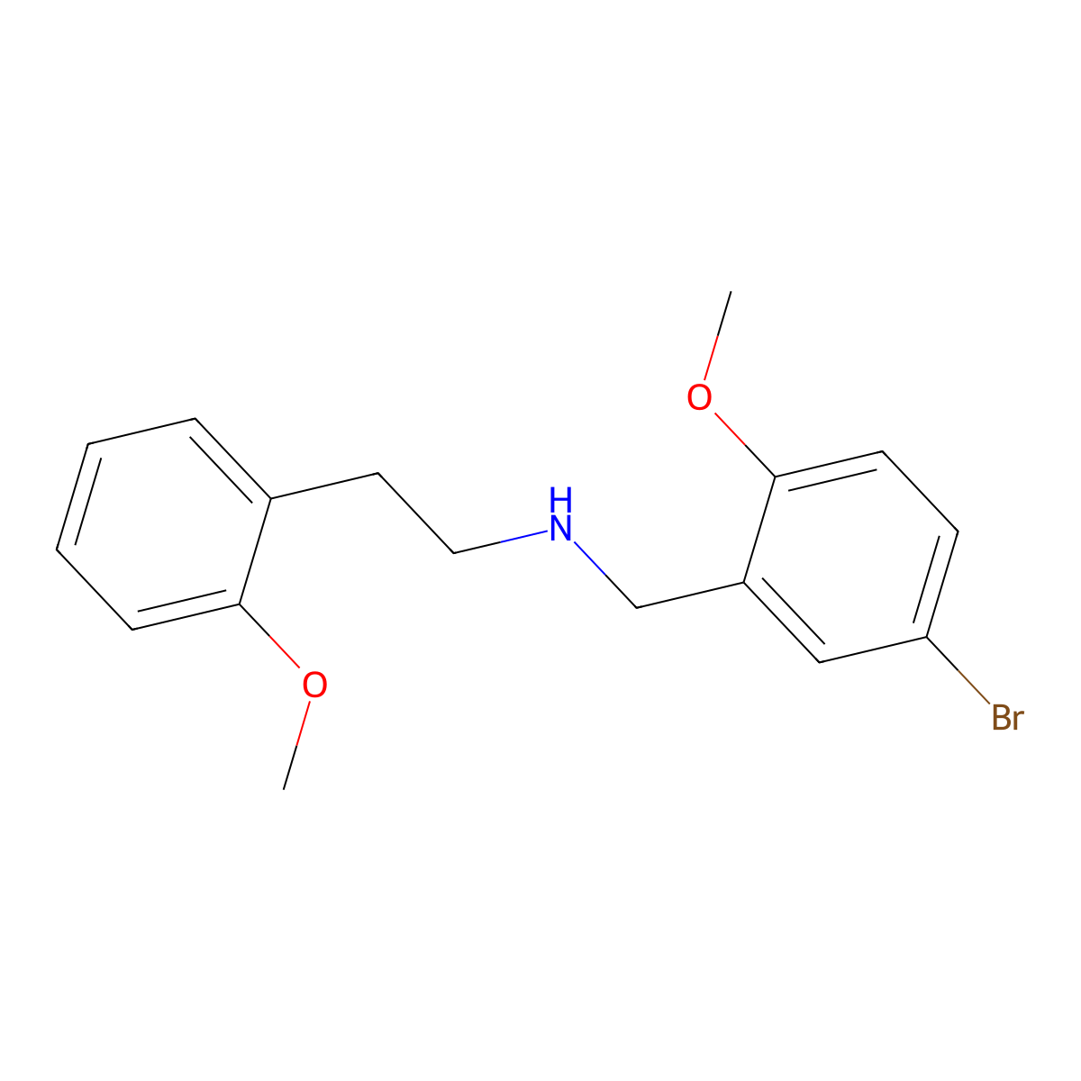 N-(5-bromo-2-methoxybenzyl)-2-(2-methoxyphenyl)ethanamine molecular structure, CAS 355817-09-3