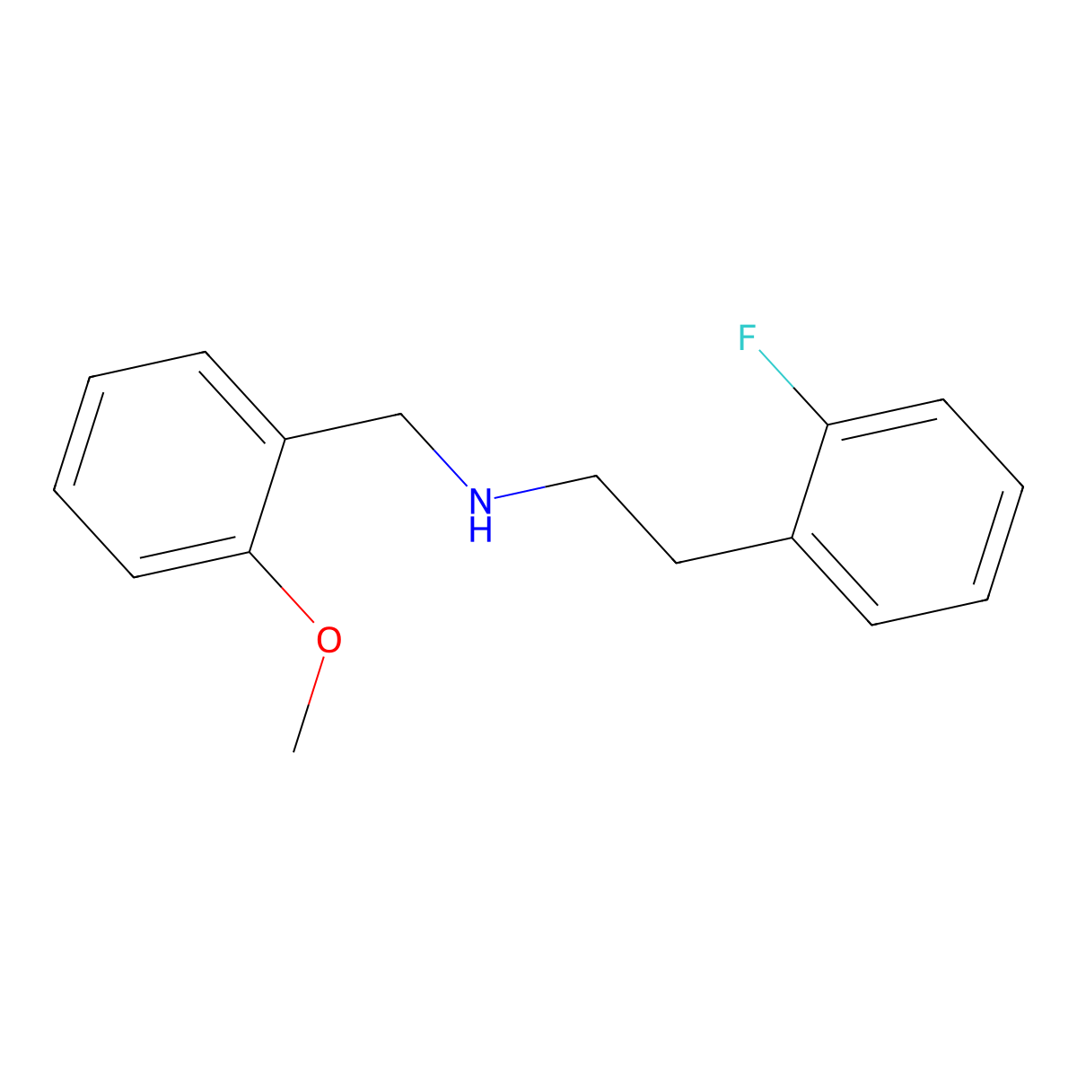[2-(2-Fluoro-phenyl)-ethyl]-(2-methoxy-benzyl)-amine molecular structure, CAS 355817-35-5