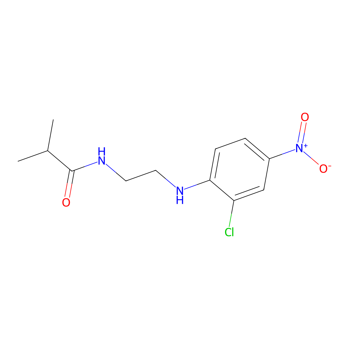 N-[2-(2-chloro-4-nitroanilino)ethyl]-2-methylpropanamide molecular structure, CAS 355818-04-1