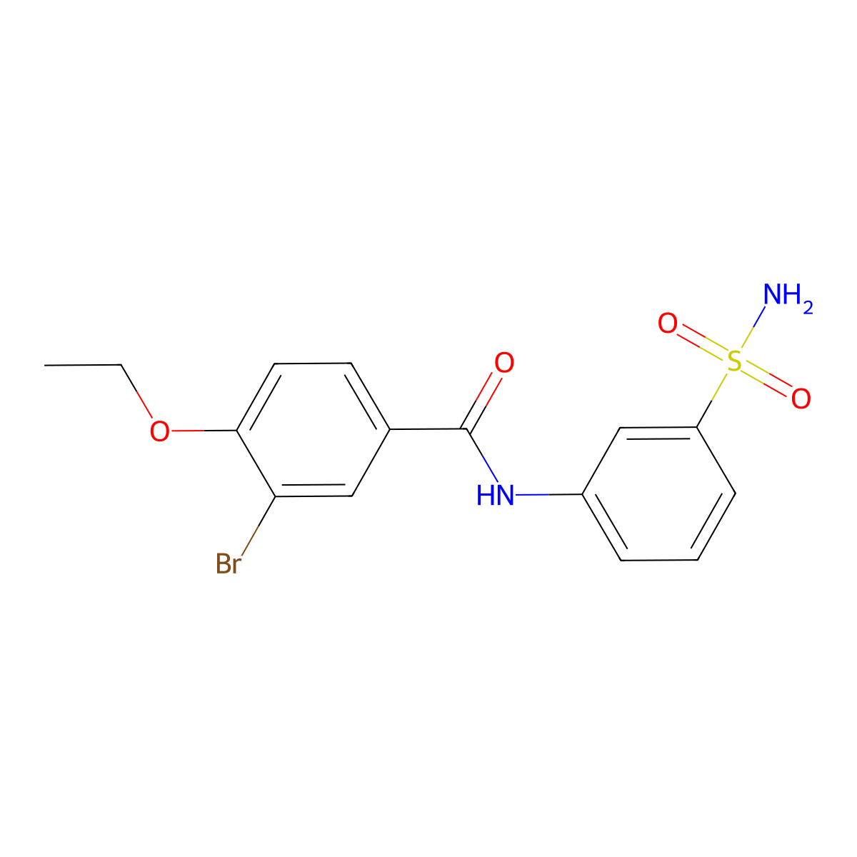 3-bromo-4-ethoxy-N-(3-sulfamoylphenyl)benzamide molecular structure, CAS 355819-06-6
