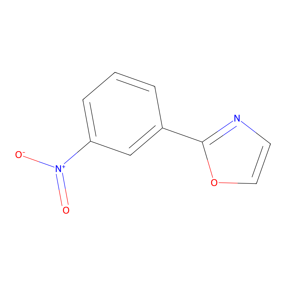 2-(3-Nitrophenyl)oxazole molecular structure, CAS 35582-07-1