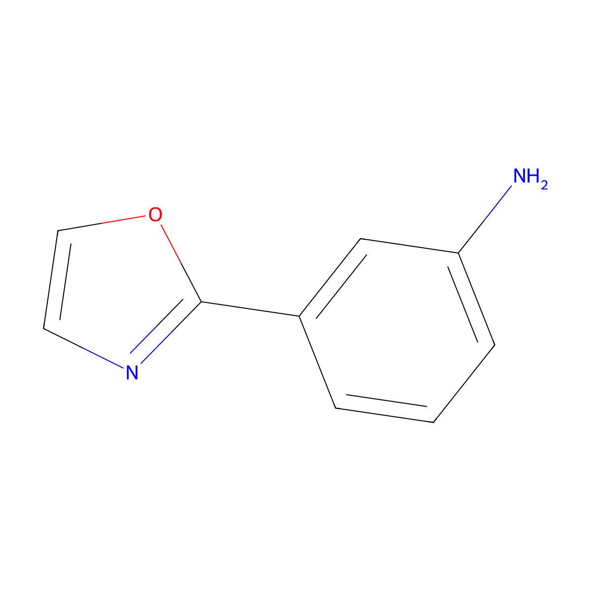 3-(1,3-Oxazol-2-yl)aniline molecular structure, CAS 35582-08-2