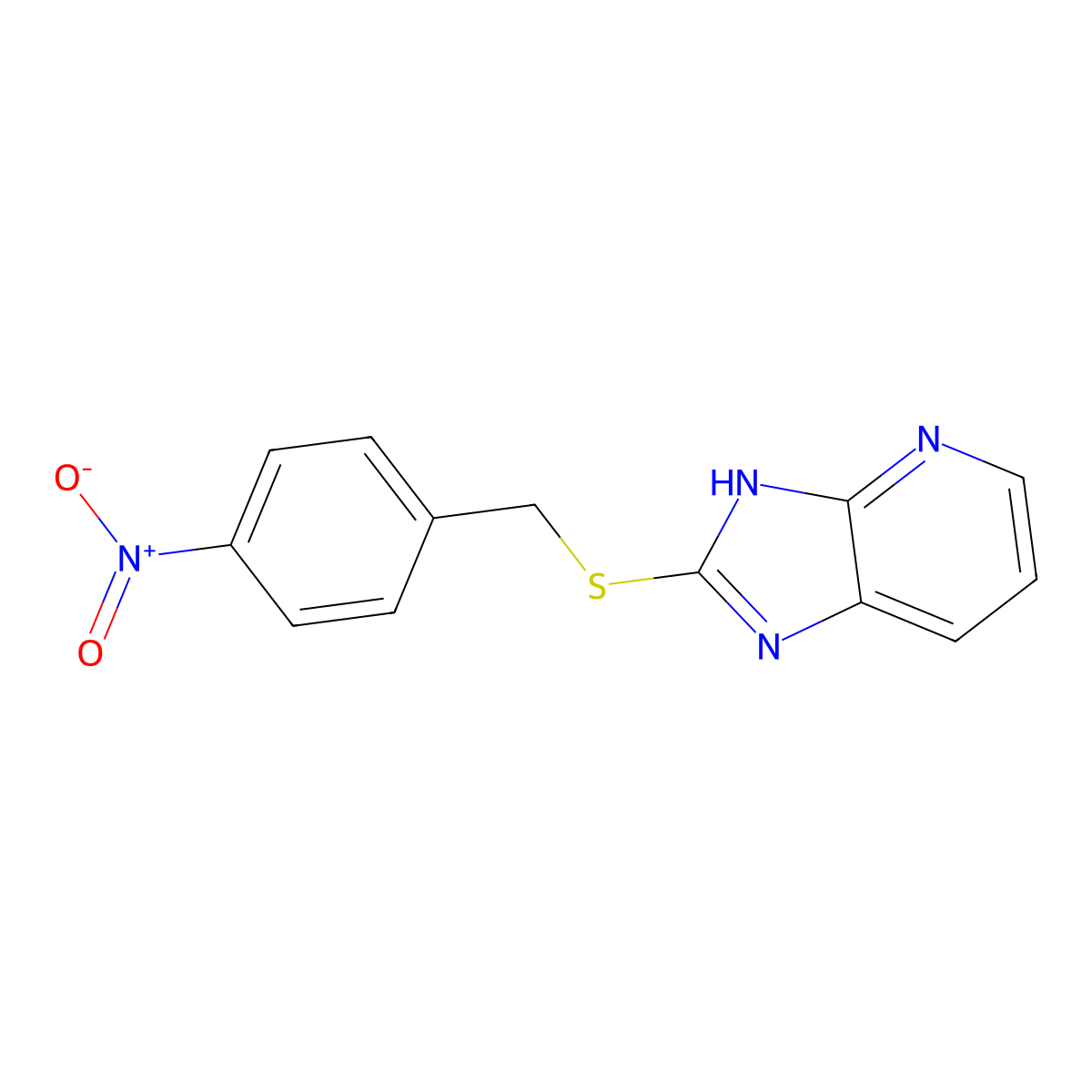 2-[(4-nitrobenzyl)sulfanyl]-3H-imidazo[4,5-b]pyridine molecular structure, CAS 355825-12-6