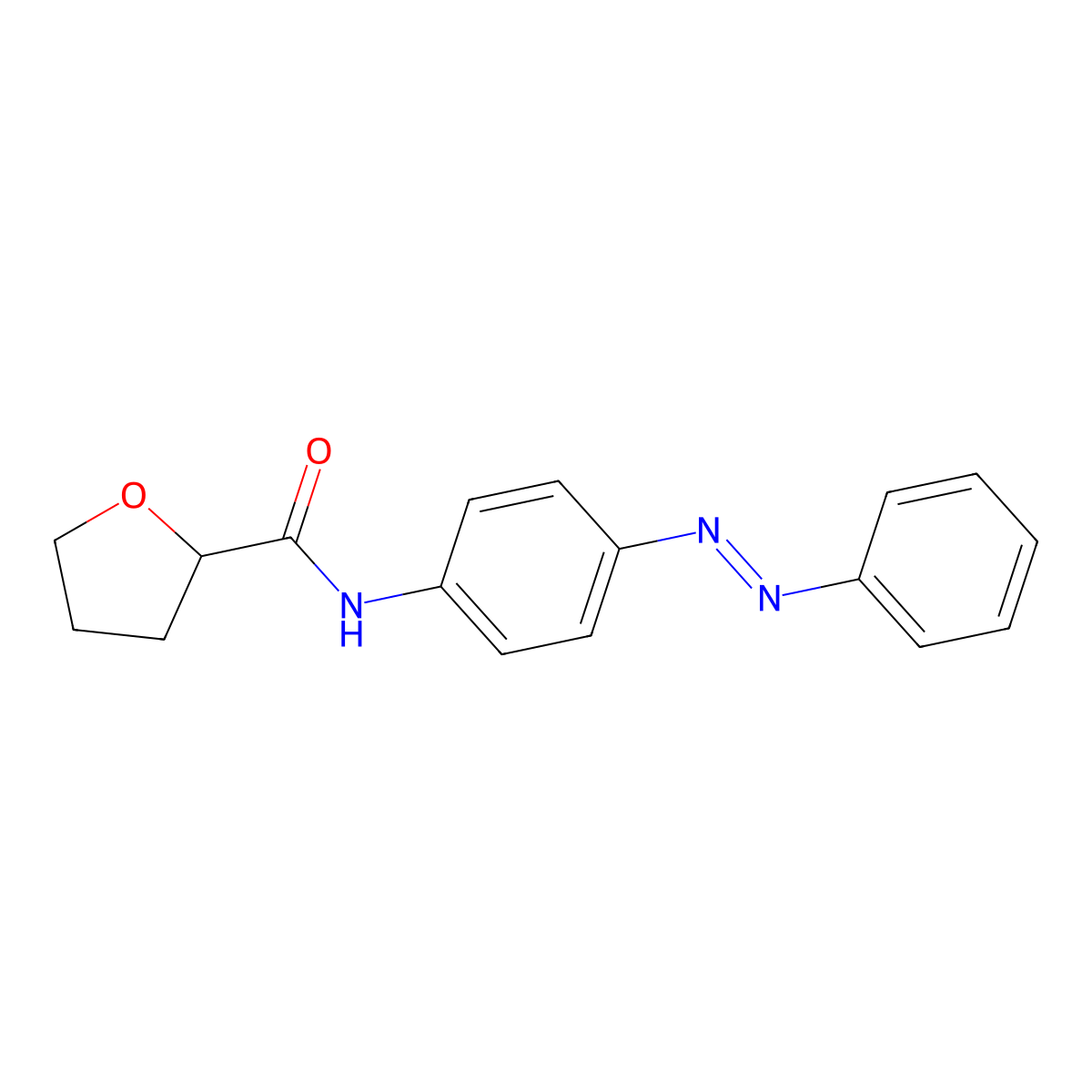N-{4-[(E)-phenyldiazenyl]phenyl}tetrahydrofuran-2-carboxamide molecular structure, CAS 355831-15-1