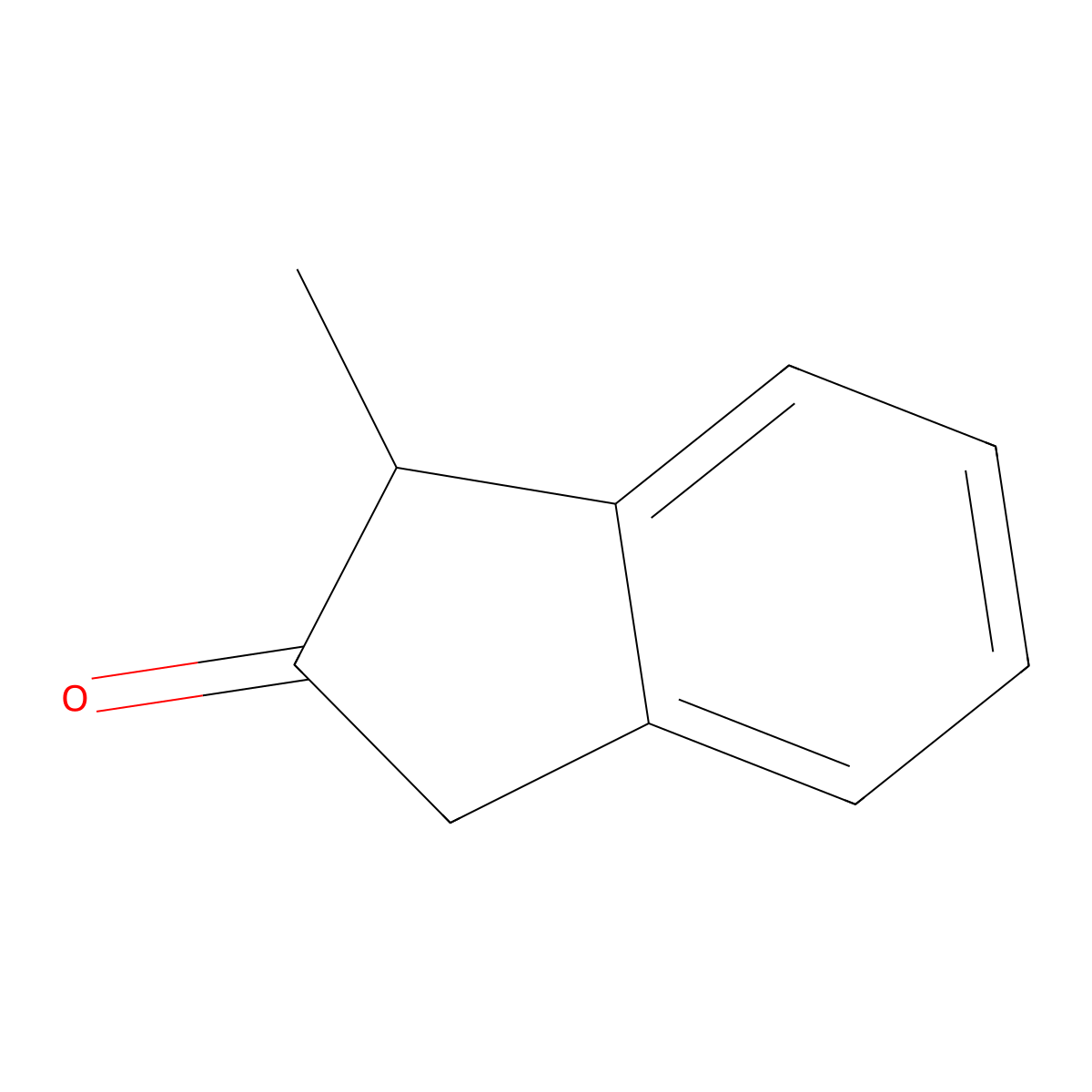1-methyl-2,3-dihydro-1H-inden-2-one molecular structure, CAS 35587-60-1