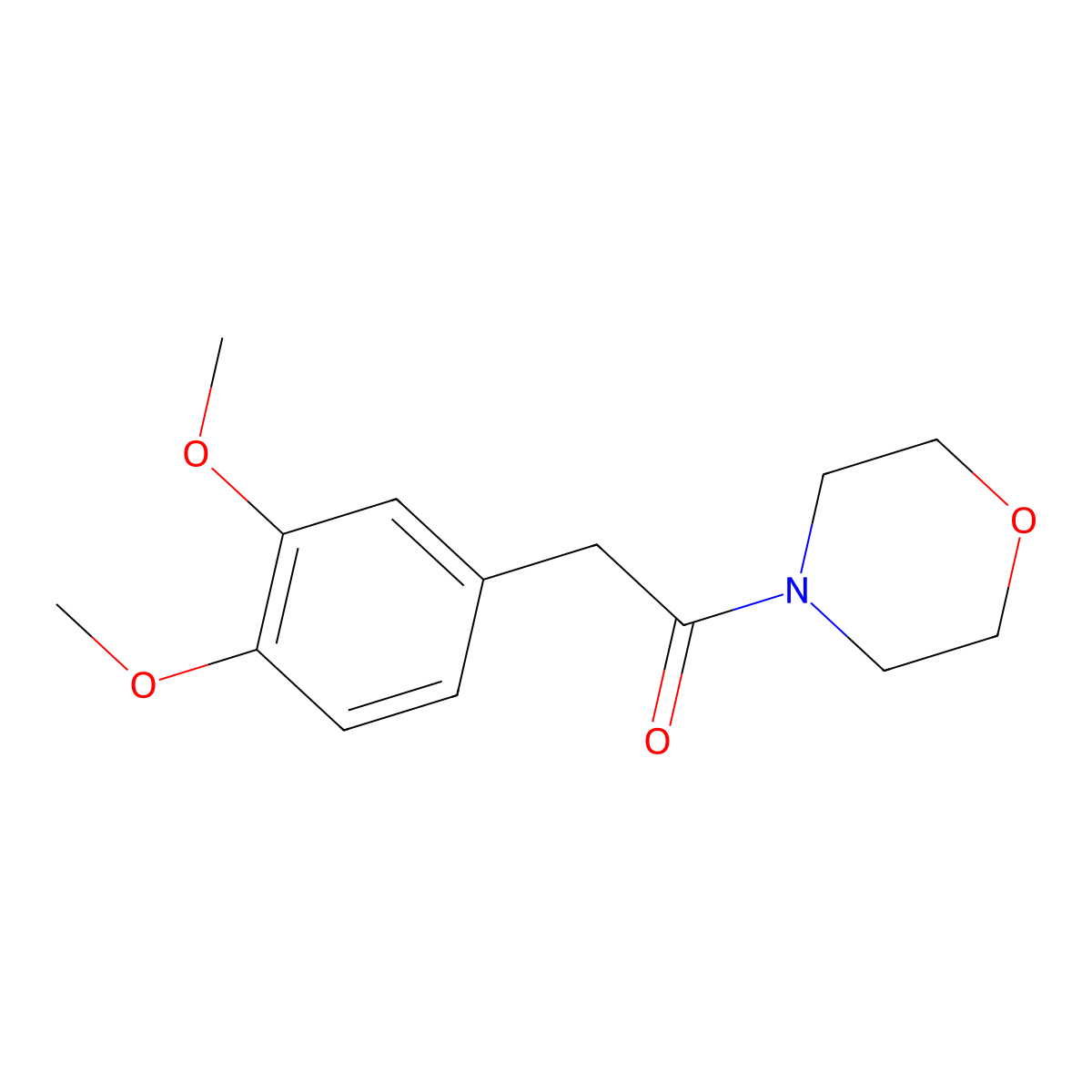 4-[(3,4-Dimethoxyphenyl)acetyl]morpholine molecular structure, CAS 35589-93-6
