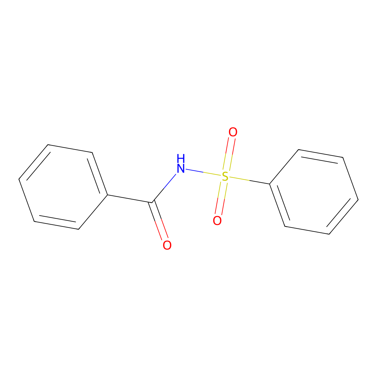 N-(phenylsulfonyl)benzamide molecular structure, CAS 3559-04-4