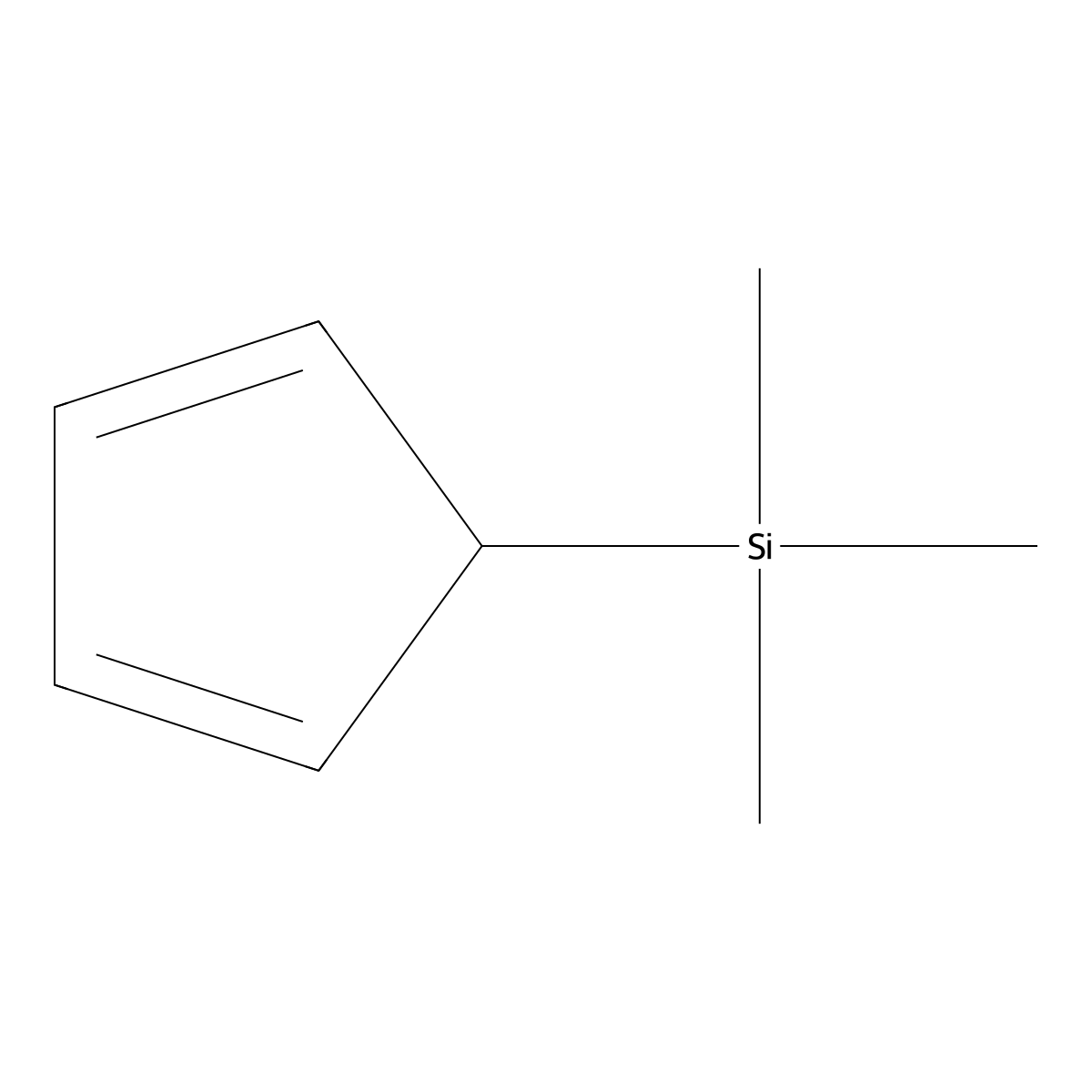 5-Trimethylsilylcyclopentadiene molecular structure, CAS 3559-74-8