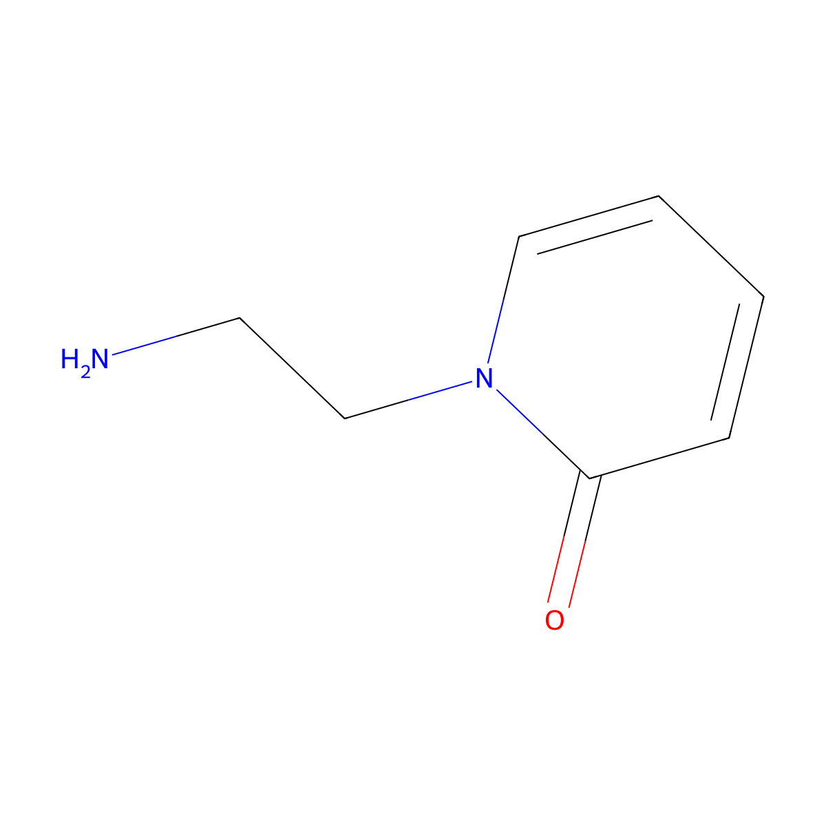 1-(2-Aminoethyl)pyridin-2(1H)-one molecular structure, CAS 35597-92-3