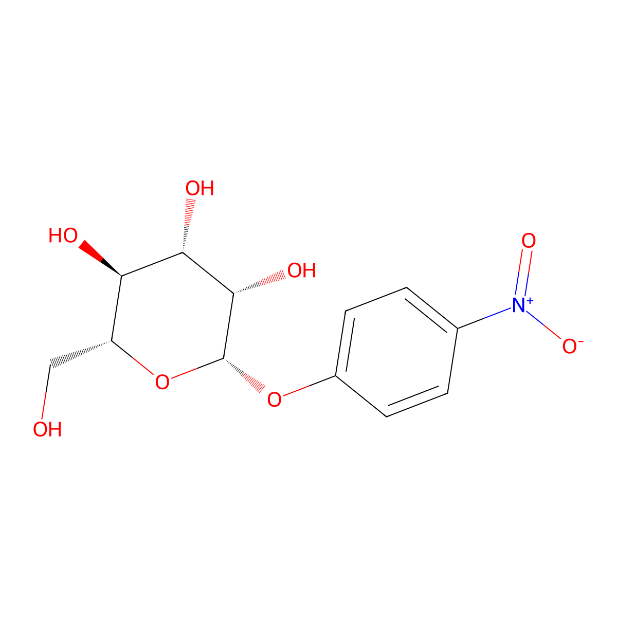 p-nitrophenyl beta-D-mannopyranoside molecular structure, CAS 35599-02-1