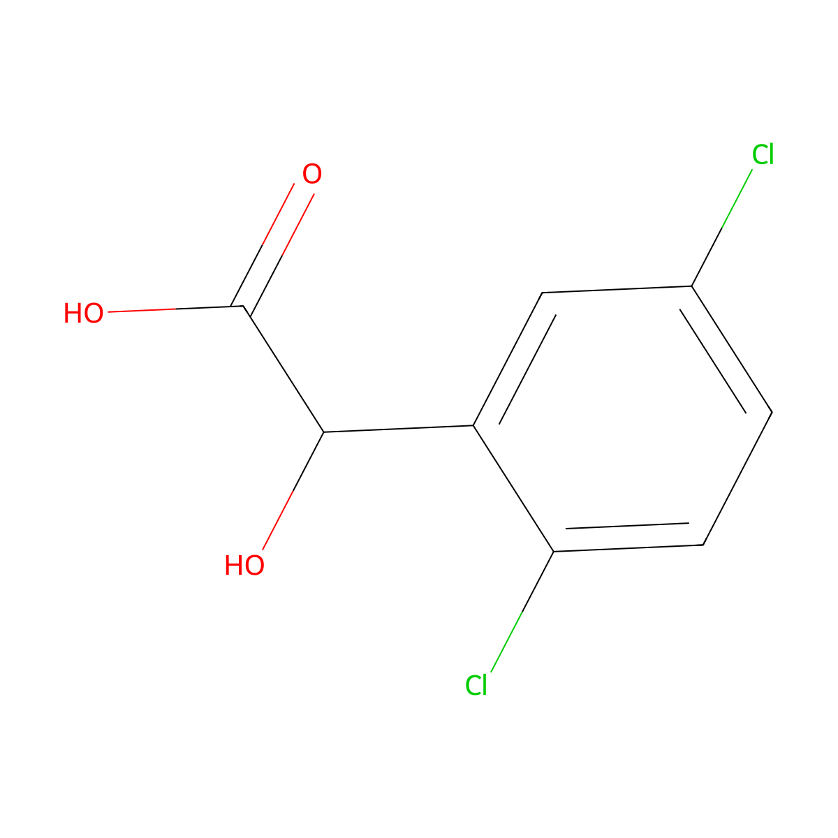 2-(2,5-Dichlorophenyl)-2-hydroxyacetic acid molecular structure, CAS 35599-92-9