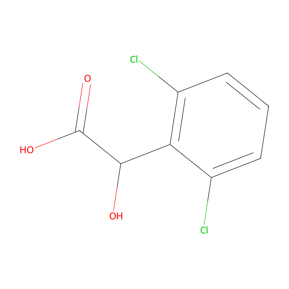 2-(2,6-Dichlorophenyl)-2-hydroxyacetic acid molecular structure, CAS 35599-93-0