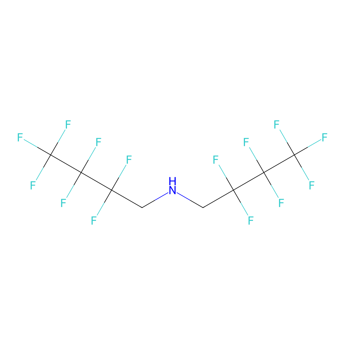 Bis(1H,1H-heptafluorobutyl)amine molecular structure, CAS 356-08-1