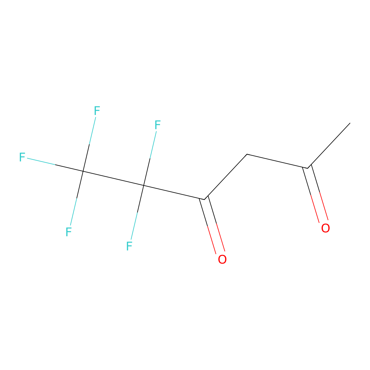 5,5,6,6,6-Pentafluorohexane-2,4-dione molecular structure, CAS 356-40-1