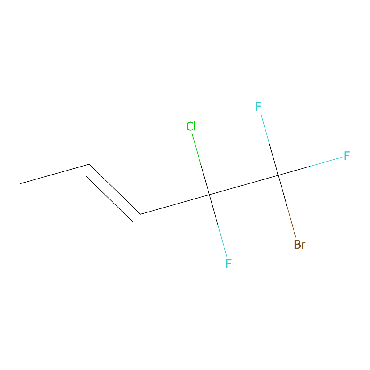 5-Bromo-4-chloro-4,5,5-trifluoropent-2-ene molecular structure, CAS 356-73-0