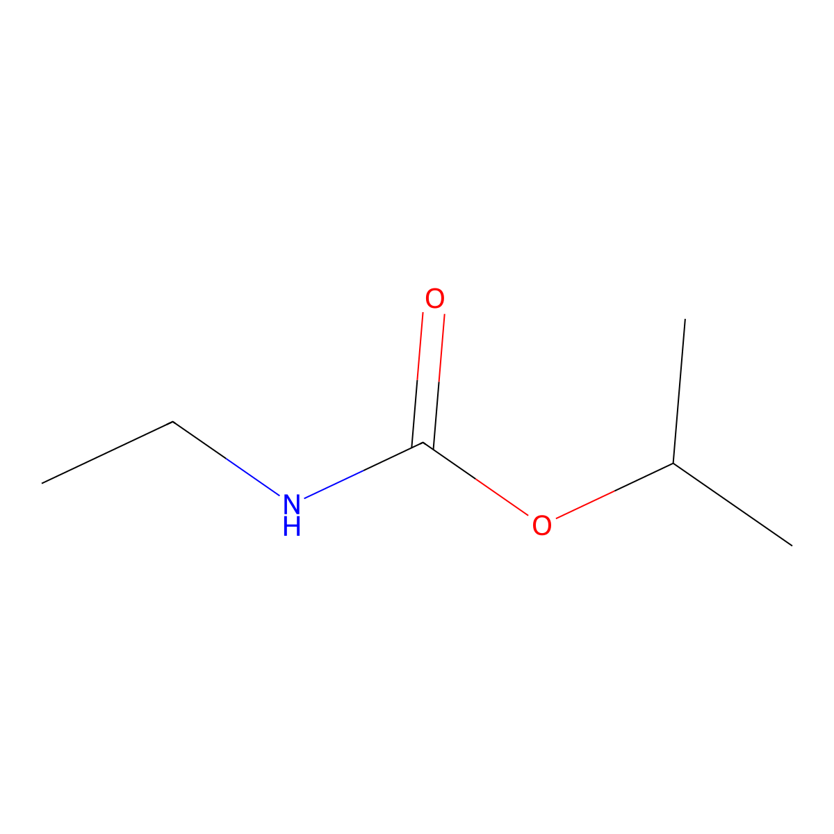 Isopropyl ethylcarbamate molecular structure, CAS 35601-81-1