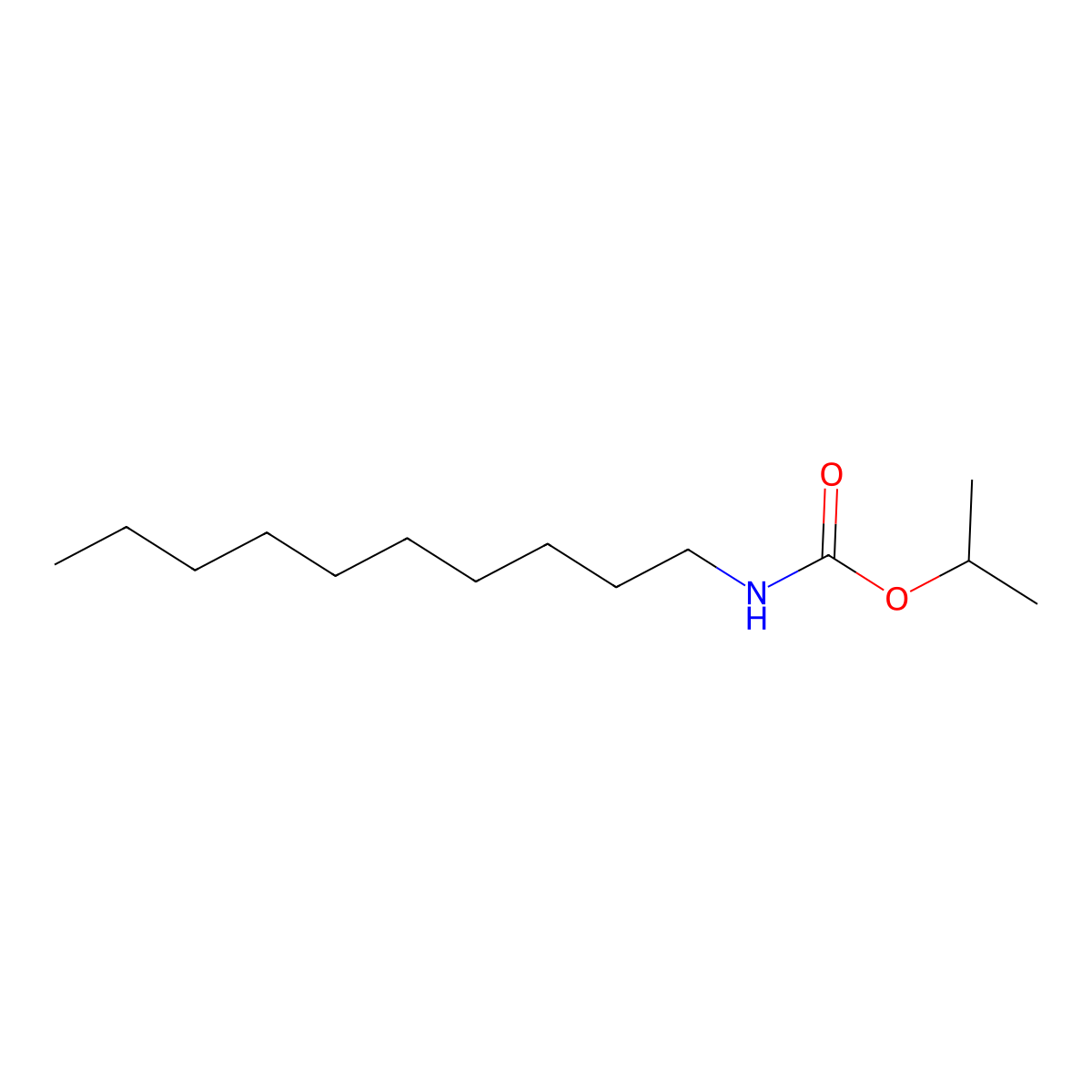 propan-2-yl N-decylcarbamate molecular structure, CAS 35601-86-6