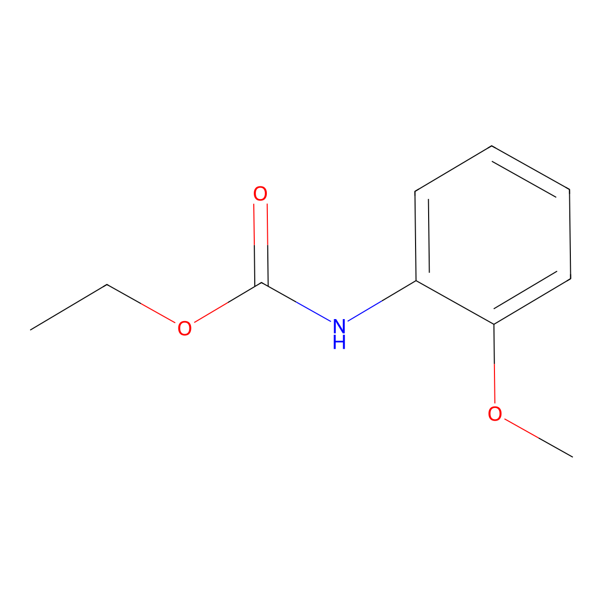 Ethyl N-(O-anisyl)carbamate molecular structure, CAS 35601-91-3