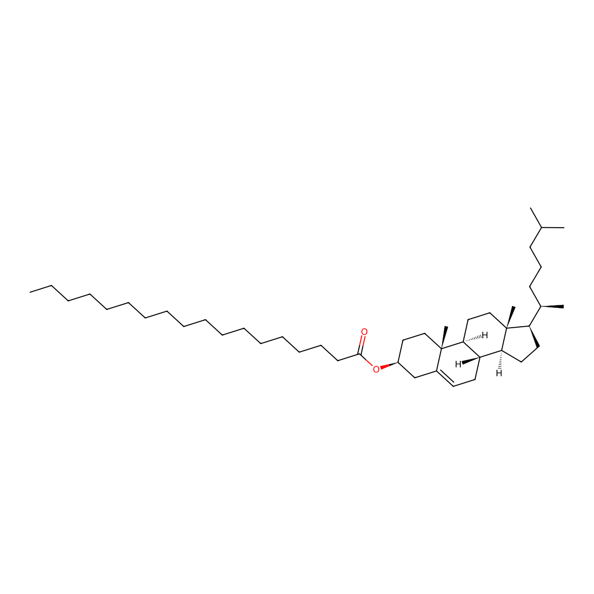 Cholesteryl stearate molecular structure, CAS 35602-69-8