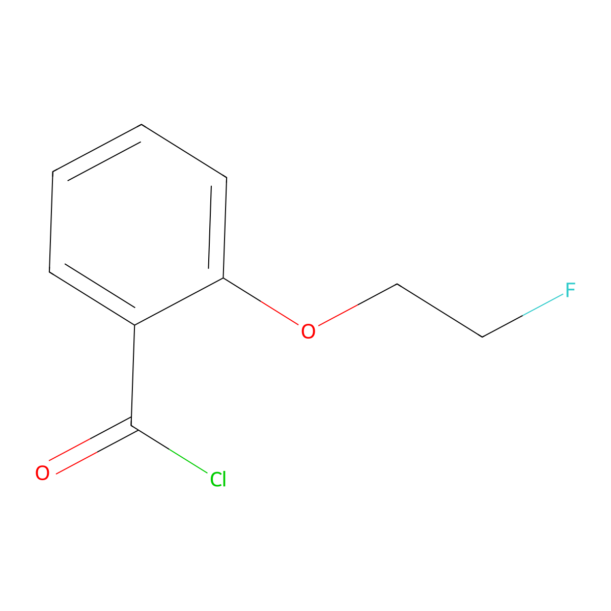 2-(2-Fluoroethoxy)benzoyl chloride molecular structure, CAS 356045-70-0