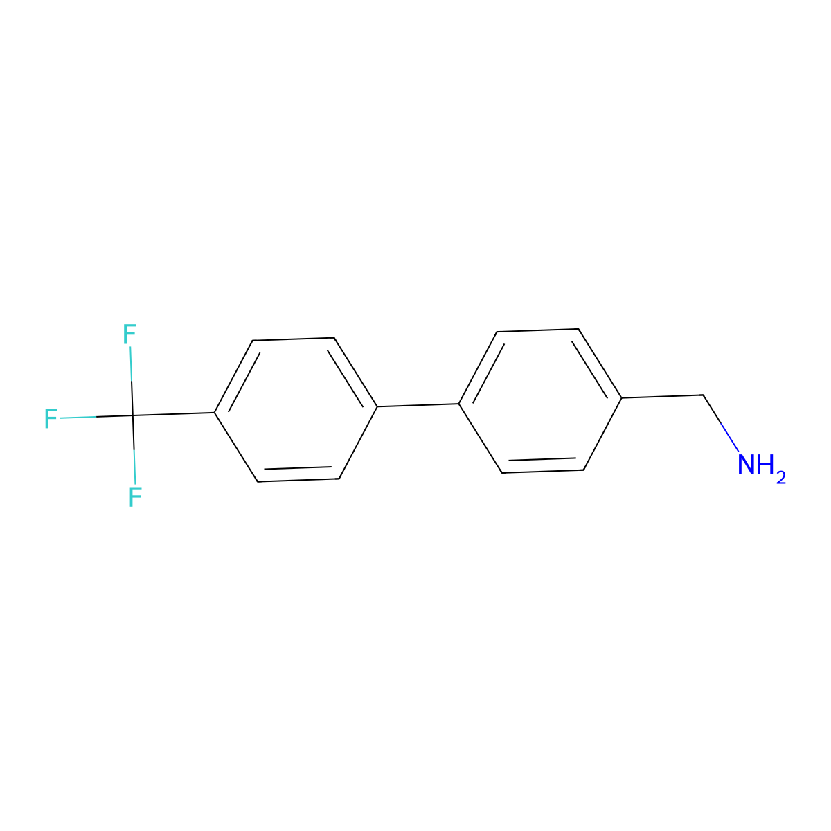 4-(4-Trifluoromethylphenyl)benzylamine molecular structure, CAS 356058-18-9