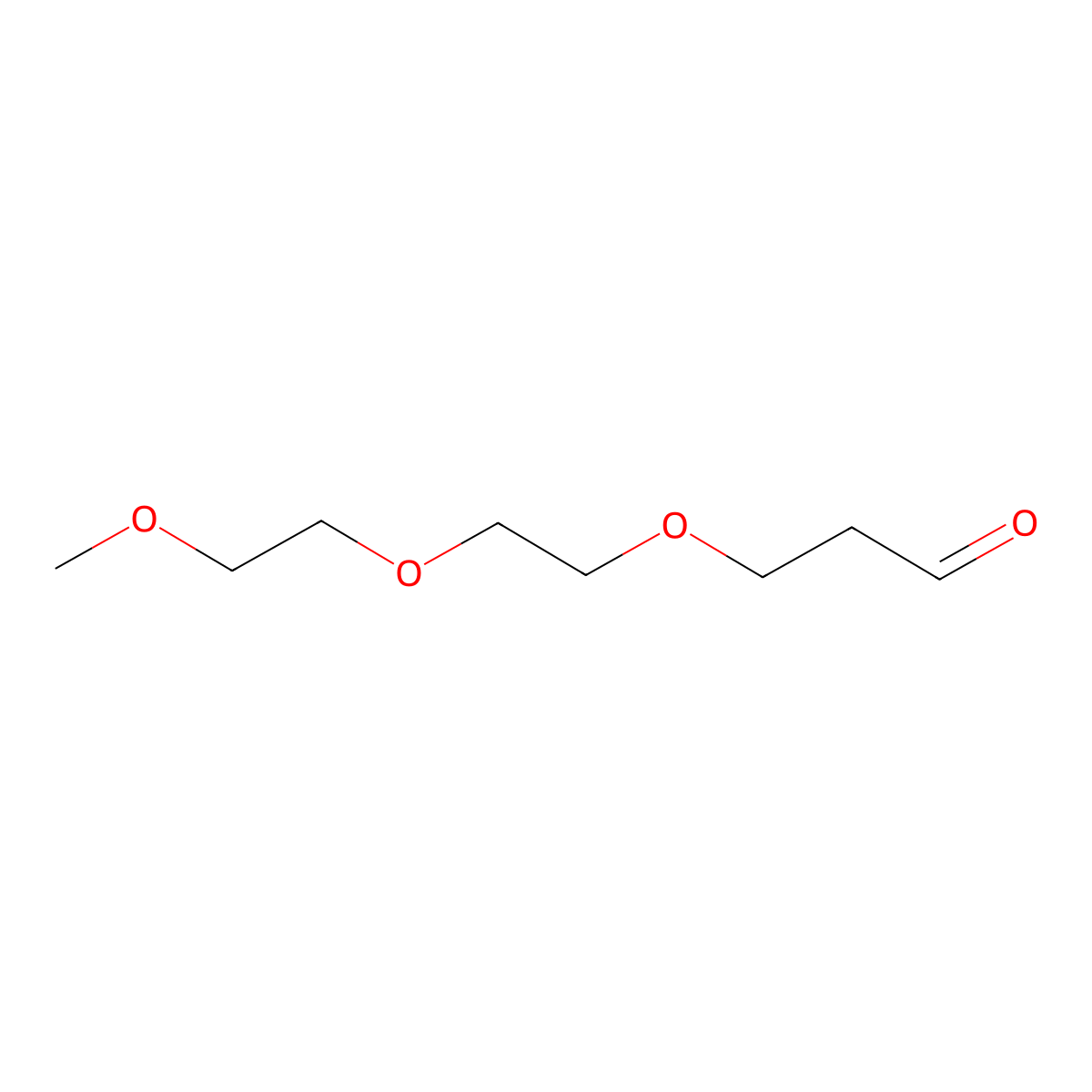 3-[2-(2-Methoxyethoxy)ethoxy]propanal molecular structure, CAS 356066-46-1