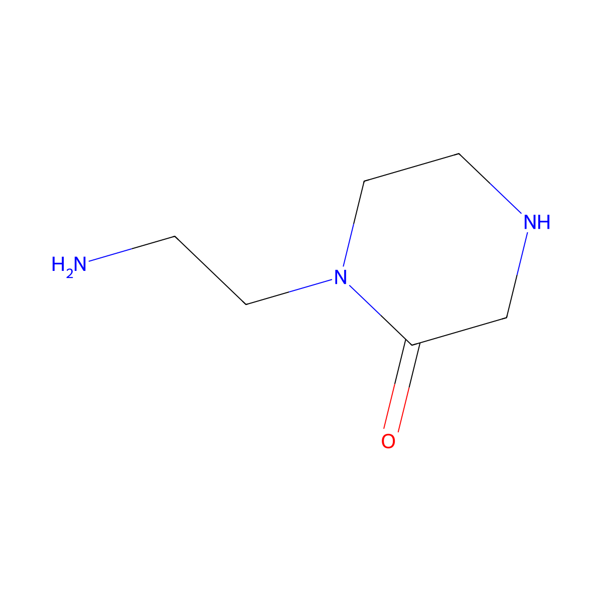 1-(2-Aminoethyl)piperazin-2-one molecular structure, CAS 356069-02-8