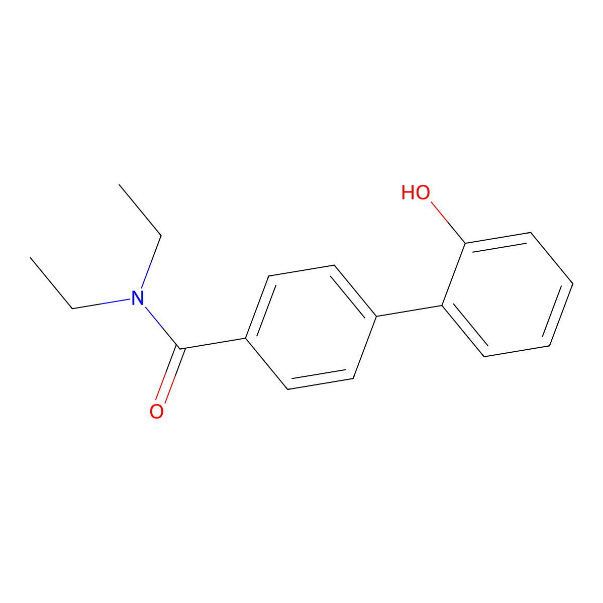 N,N-Diethyl-4-(2-hydroxyphenyl)benzamide molecular structure, CAS 356072-33-8