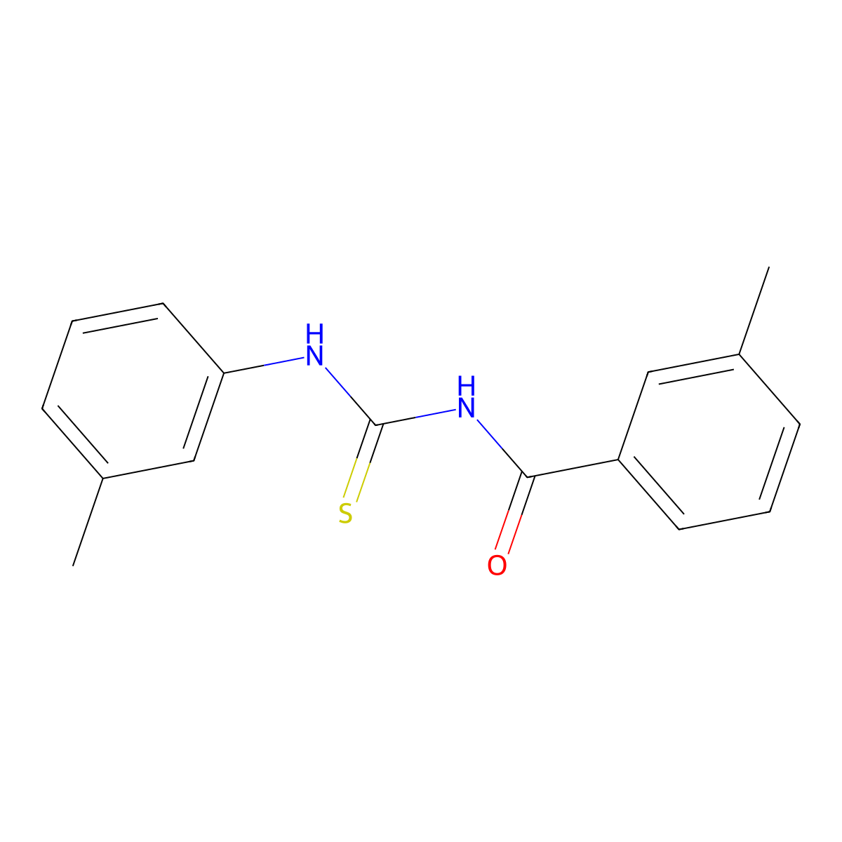 3-methyl-N-[(3-methylphenyl)carbamothioyl]benzamide molecular structure, CAS 356076-17-0