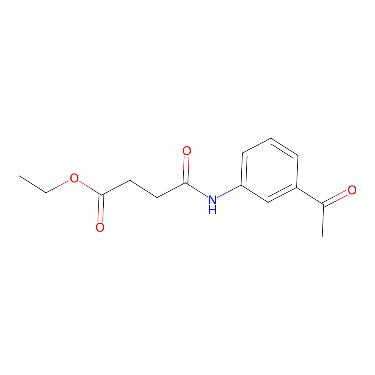 Ethyl 4-(3-acetylanilino)-4-oxobutanoate molecular structure, CAS 356076-63-6