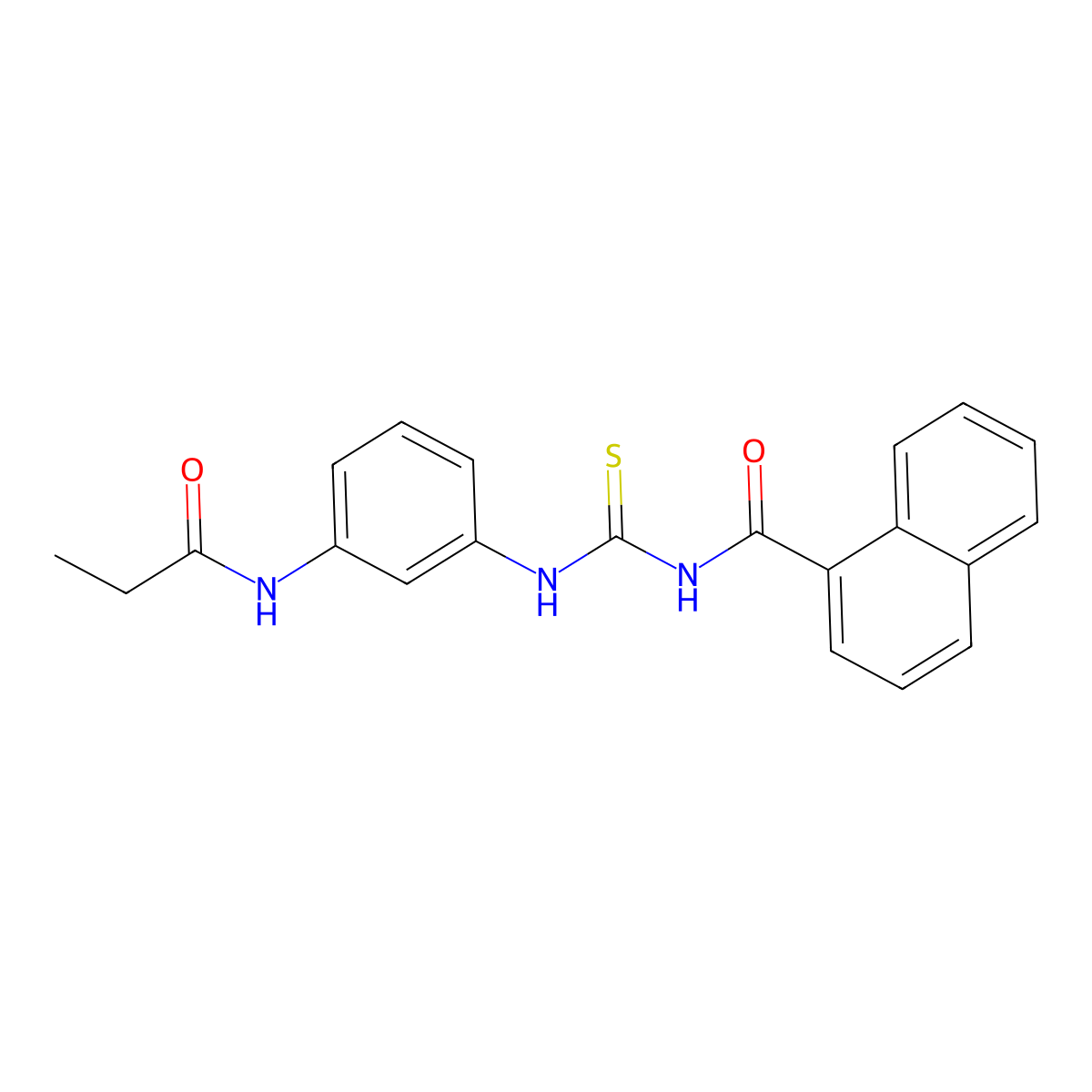 N-[[3-(propanoylamino)phenyl]carbamothioyl]naphthalene-1-carboxamide molecular structure, CAS 356079-20-4