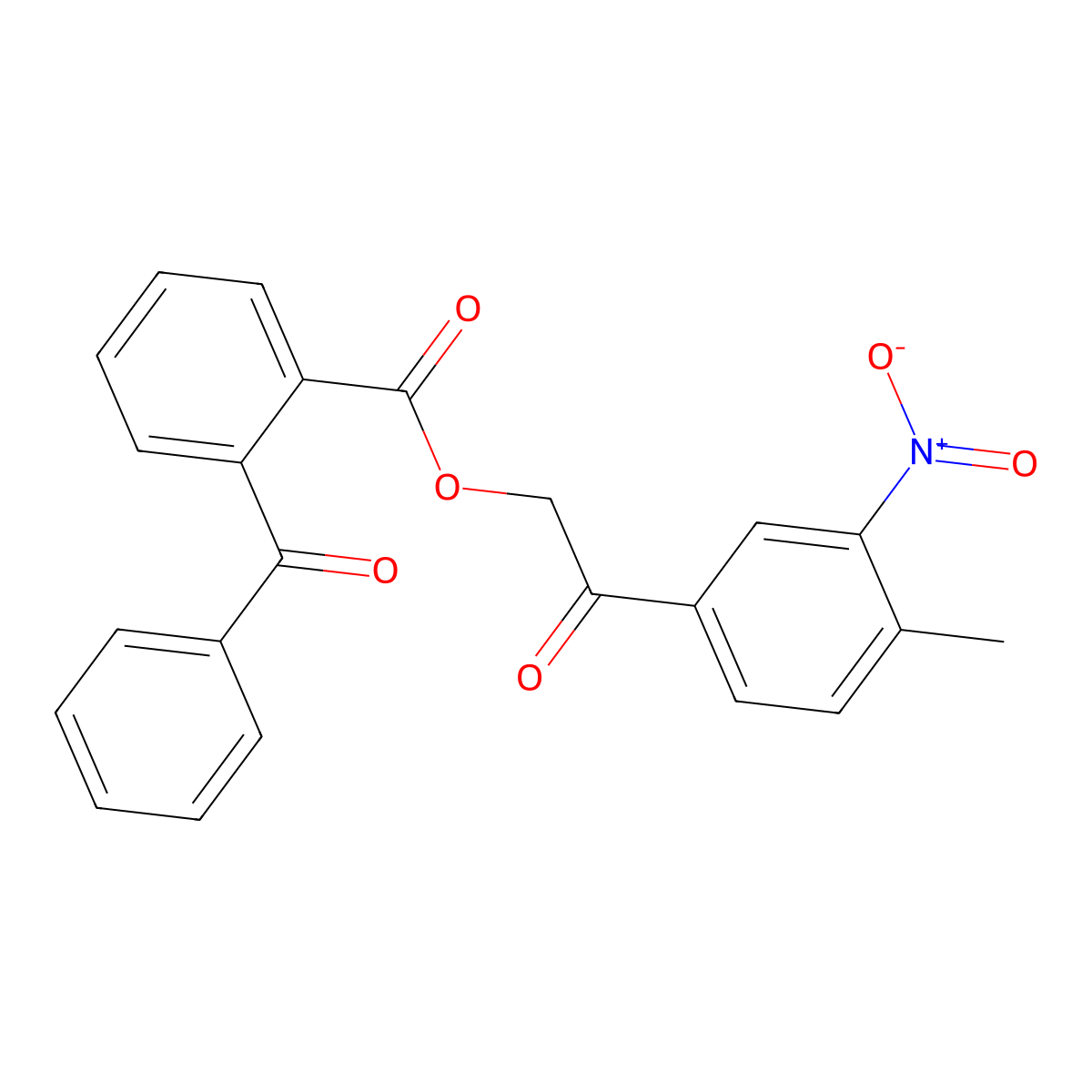 2-(4-Methyl-3-nitrophenyl)-2-oxoethyl 2-(phenylcarbonyl)benzoate molecular structure, CAS 356079-39-5