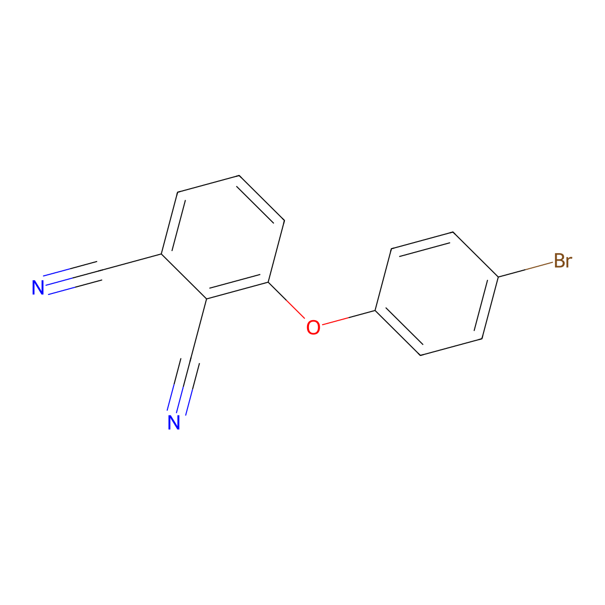 3-(4-Bromophenoxy)benzene-1,2-dicarbonitrile molecular structure, CAS 356080-06-3