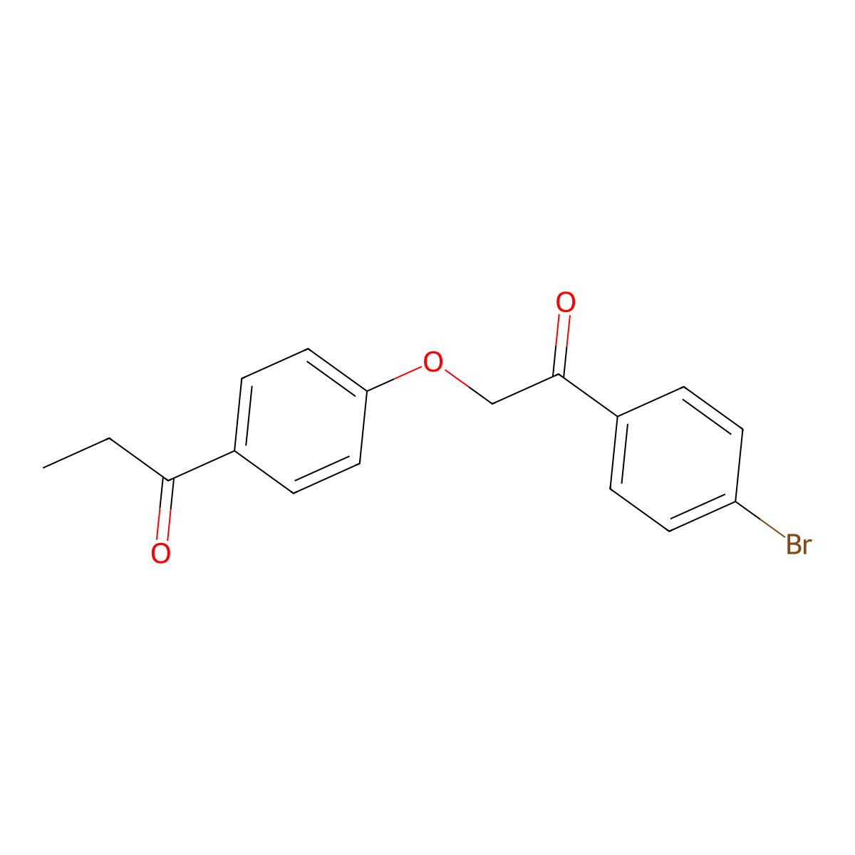 1-[4-[2-(4-Bromophenyl)-2-oxoethoxy]phenyl]propan-1-one molecular structure, CAS 356080-60-9