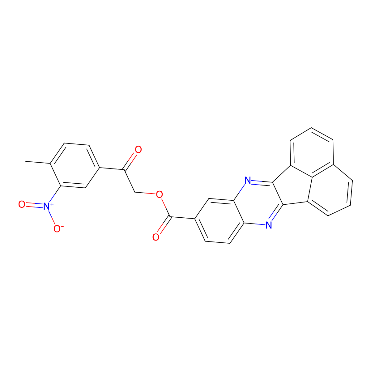 2-(4-Methyl-3-nitrophenyl)-2-oxoethyl acenaphtho[1,2-b]quinoxaline-9-carboxylate molecular structure, CAS 356081-18-0
